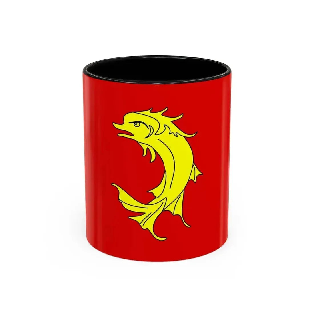 Flag of Loire France 2 - Accent Coffee Mug 11oz Black - Go Mug Yourself