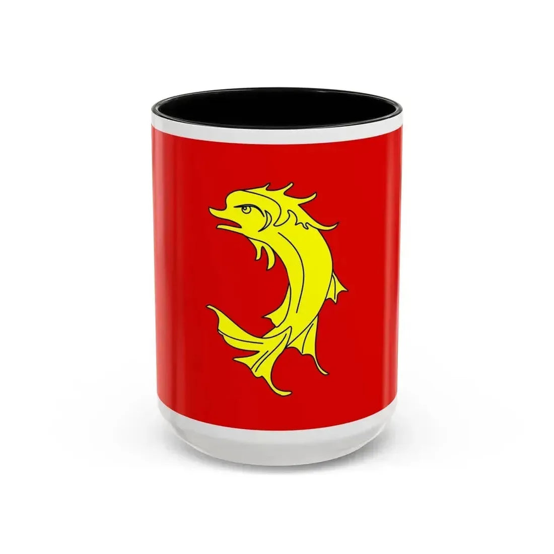 Flag of Loire France 2 - Accent Coffee Mug 15oz Black - Go Mug Yourself