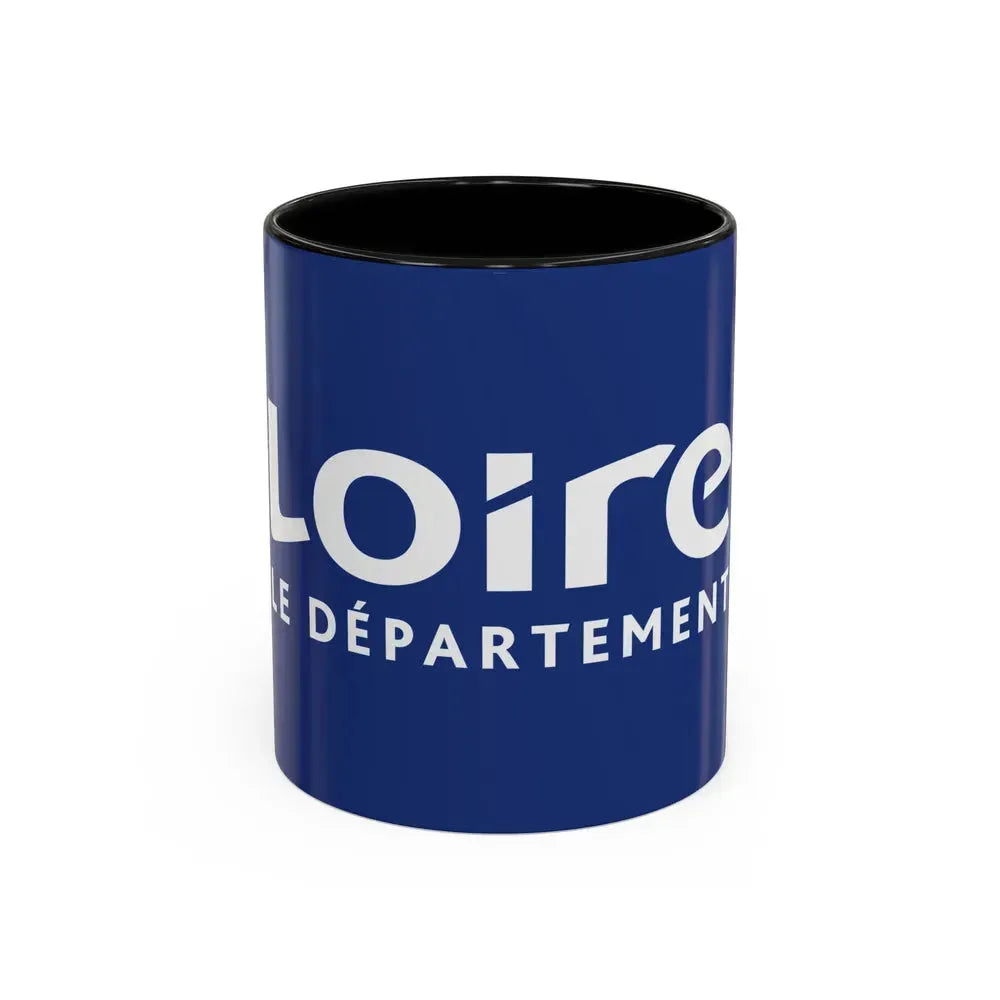 Flag of Loire France - Accent Coffee Mug 11oz Black - Go Mug Yourself