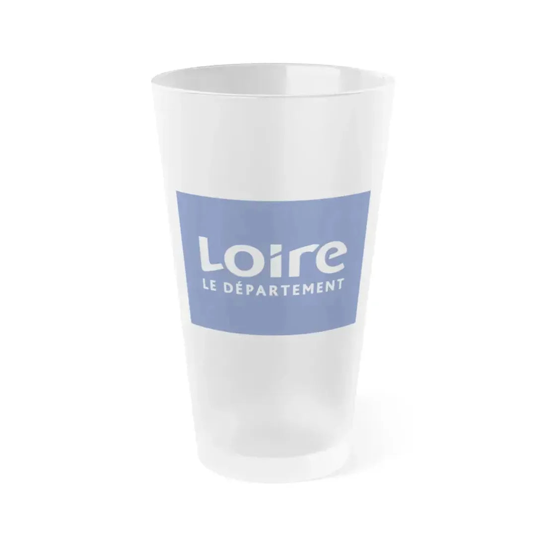Flag of Loire France - Frosted Pint Glass 16oz 16oz Frosted - Go Mug Yourself