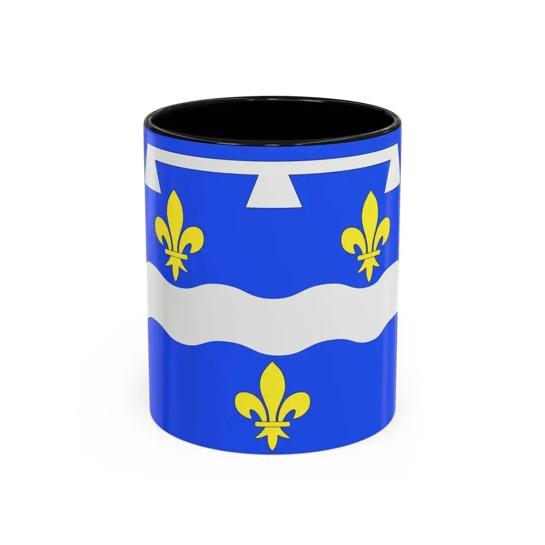 Flag of Loiret France 2 - Accent Coffee Mug 11oz Black - Go Mug Yourself