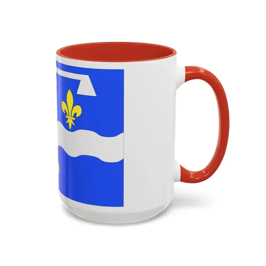 Flag of Loiret France 2 - Accent Coffee Mug - Go Mug Yourself