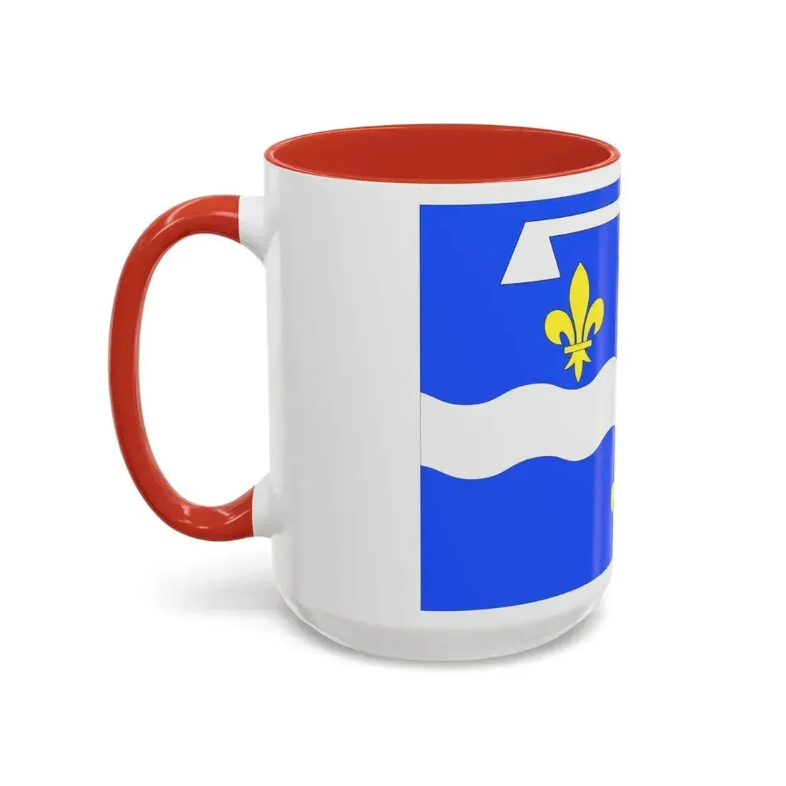 Flag of Loiret France 2 - Accent Coffee Mug - Go Mug Yourself