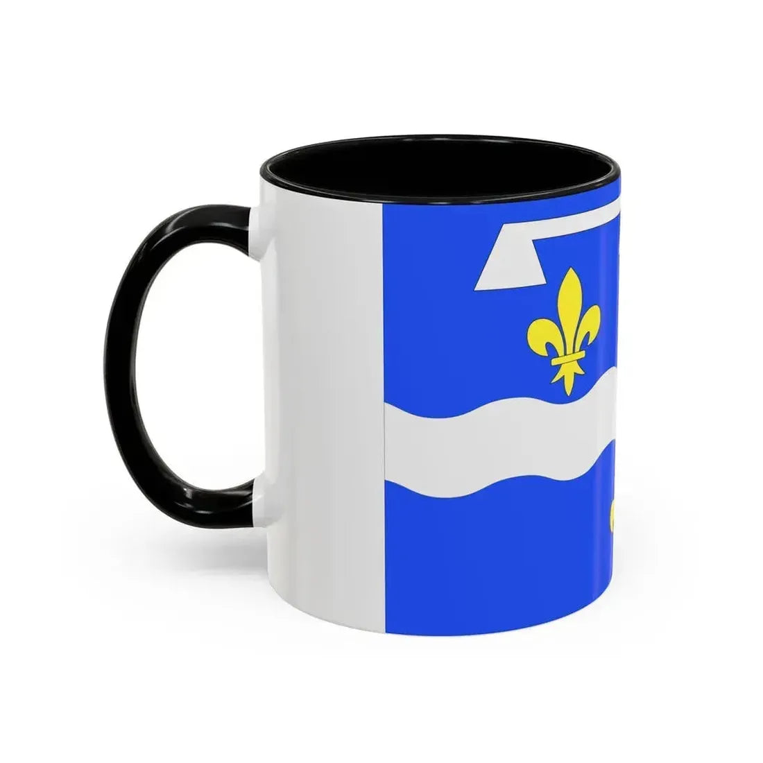 Flag of Loiret France 2 - Accent Coffee Mug - Go Mug Yourself