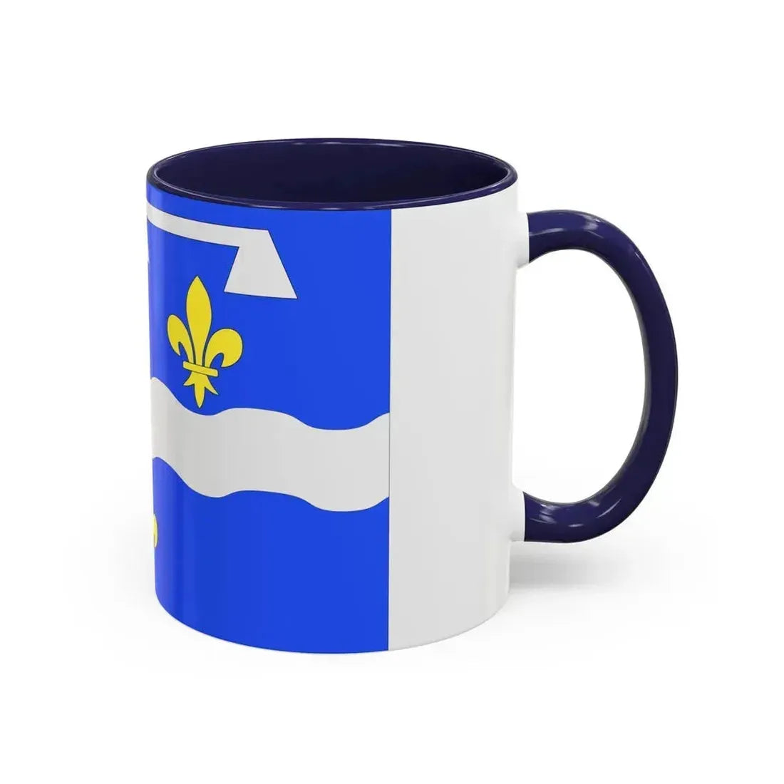 Flag of Loiret France 2 - Accent Coffee Mug - Go Mug Yourself