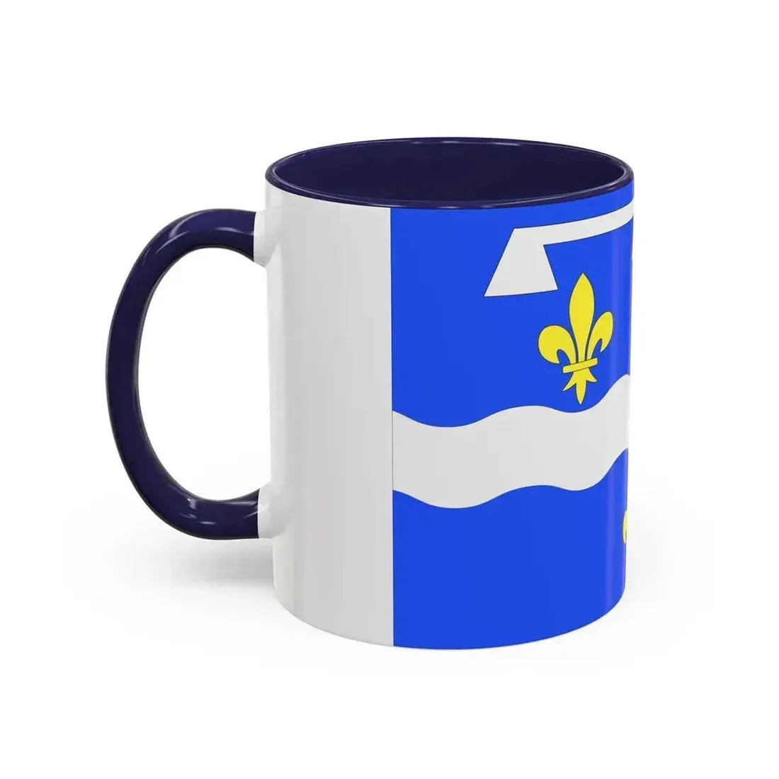 Flag of Loiret France 2 - Accent Coffee Mug - Go Mug Yourself