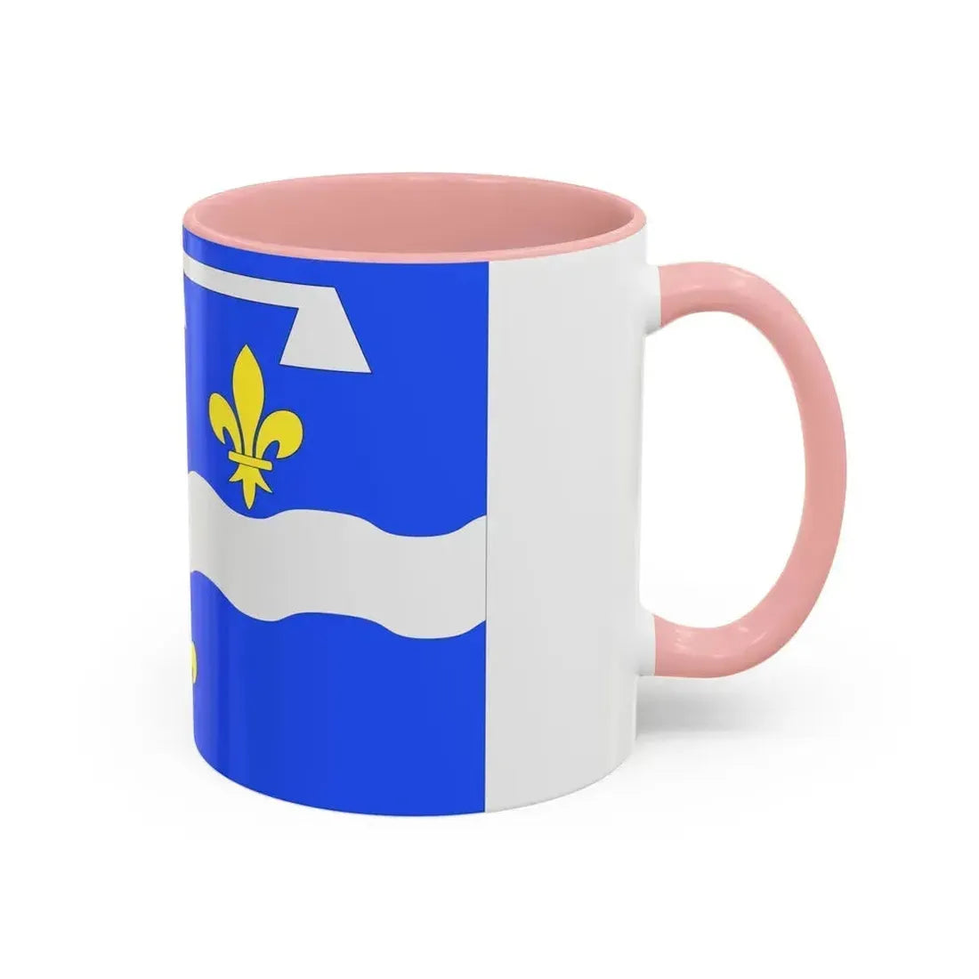 Flag of Loiret France 2 - Accent Coffee Mug - Go Mug Yourself