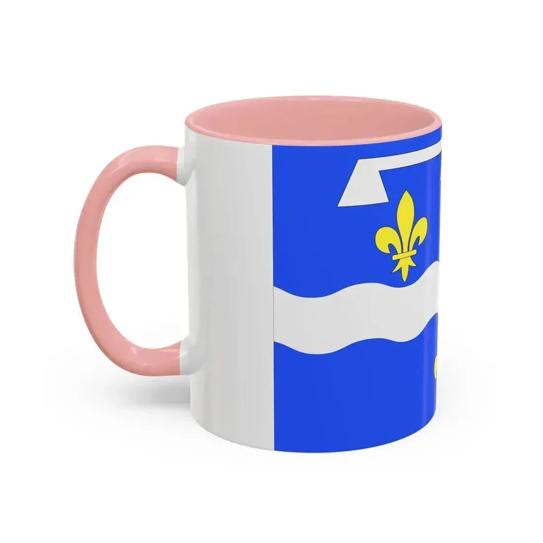 Flag of Loiret France 2 - Accent Coffee Mug - Go Mug Yourself