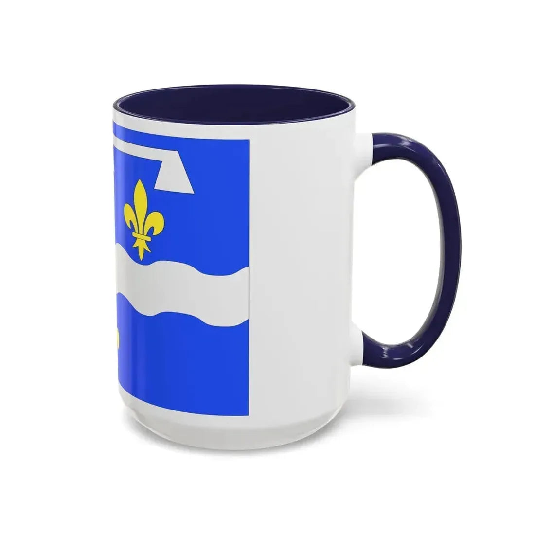 Flag of Loiret France 2 - Accent Coffee Mug - Go Mug Yourself
