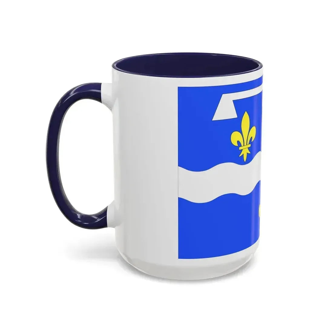Flag of Loiret France 2 - Accent Coffee Mug - Go Mug Yourself