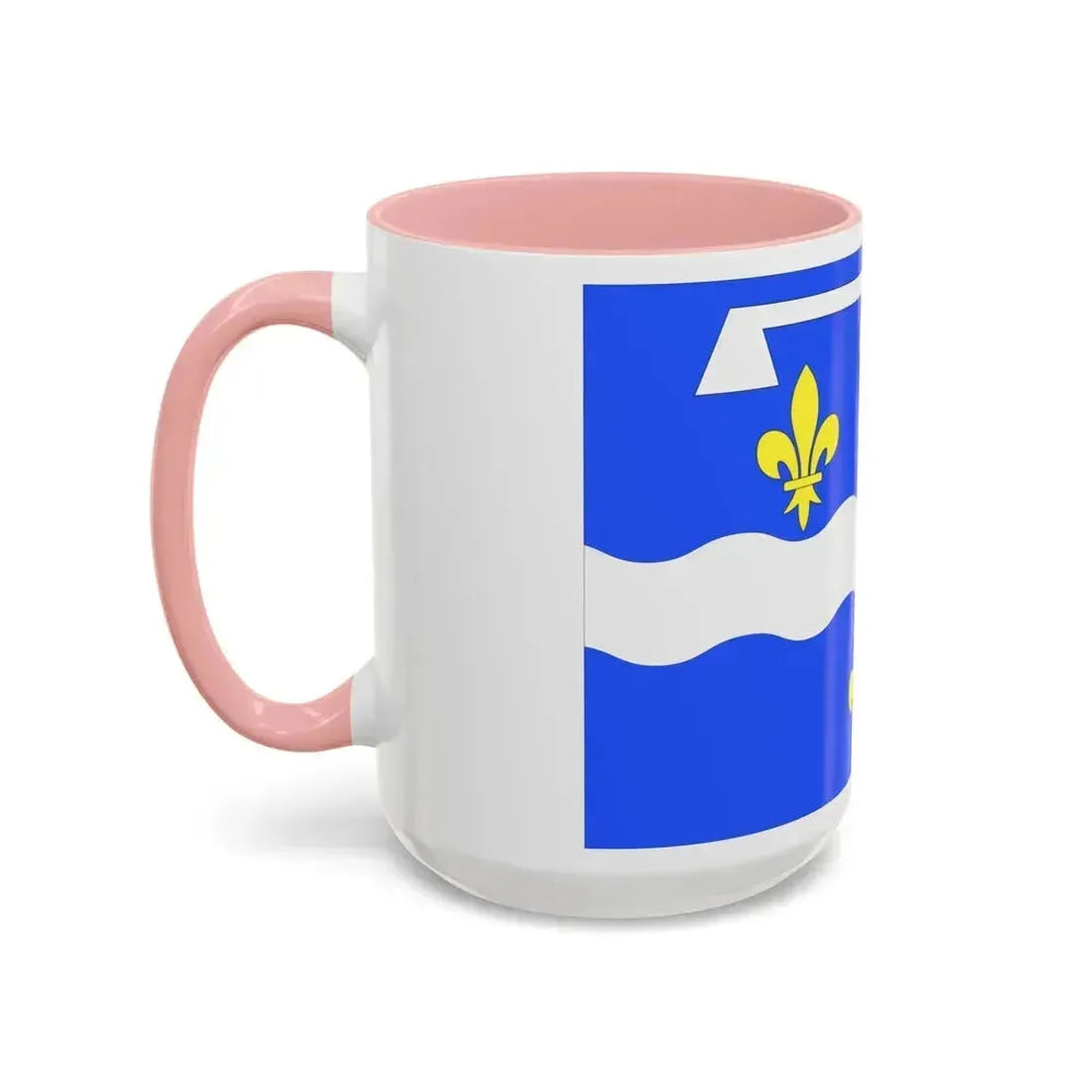 Flag of Loiret France 2 - Accent Coffee Mug - Go Mug Yourself