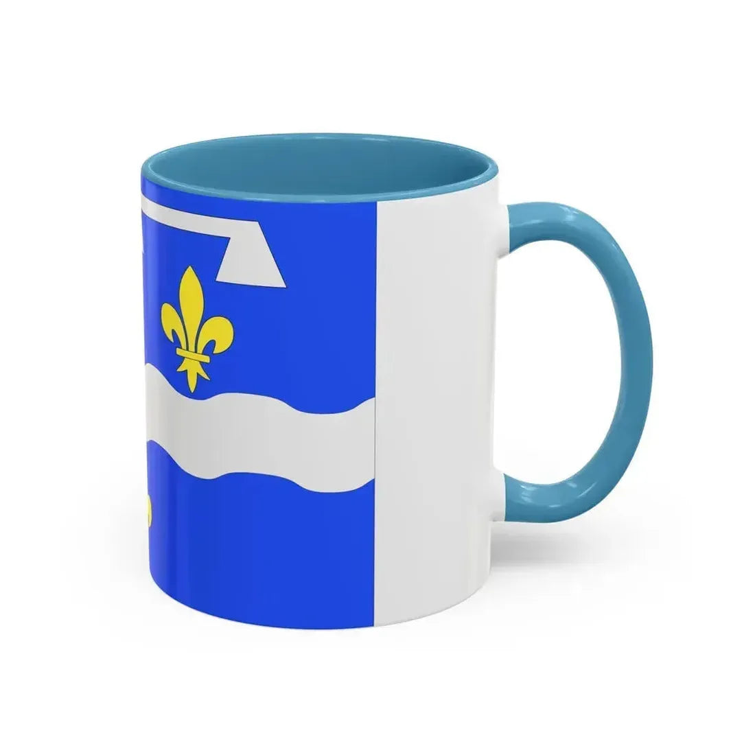Flag of Loiret France 2 - Accent Coffee Mug - Go Mug Yourself