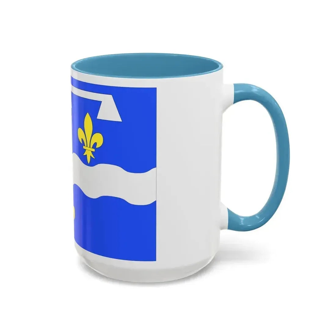 Flag of Loiret France 2 - Accent Coffee Mug - Go Mug Yourself