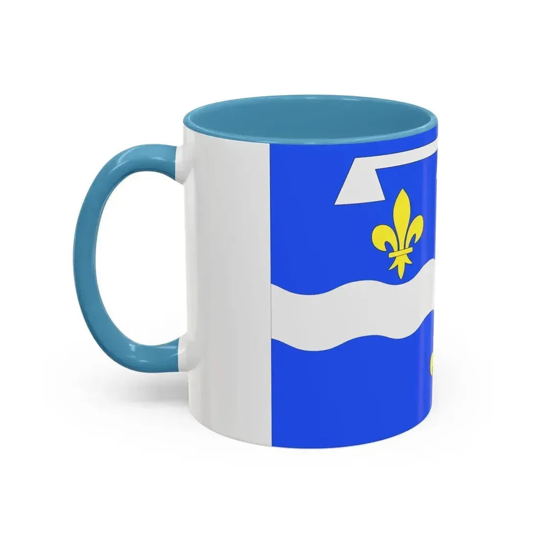 Flag of Loiret France 2 - Accent Coffee Mug - Go Mug Yourself