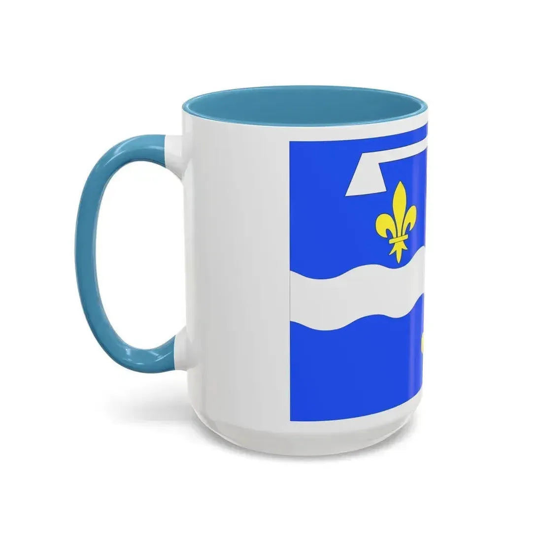 Flag of Loiret France 2 - Accent Coffee Mug - Go Mug Yourself