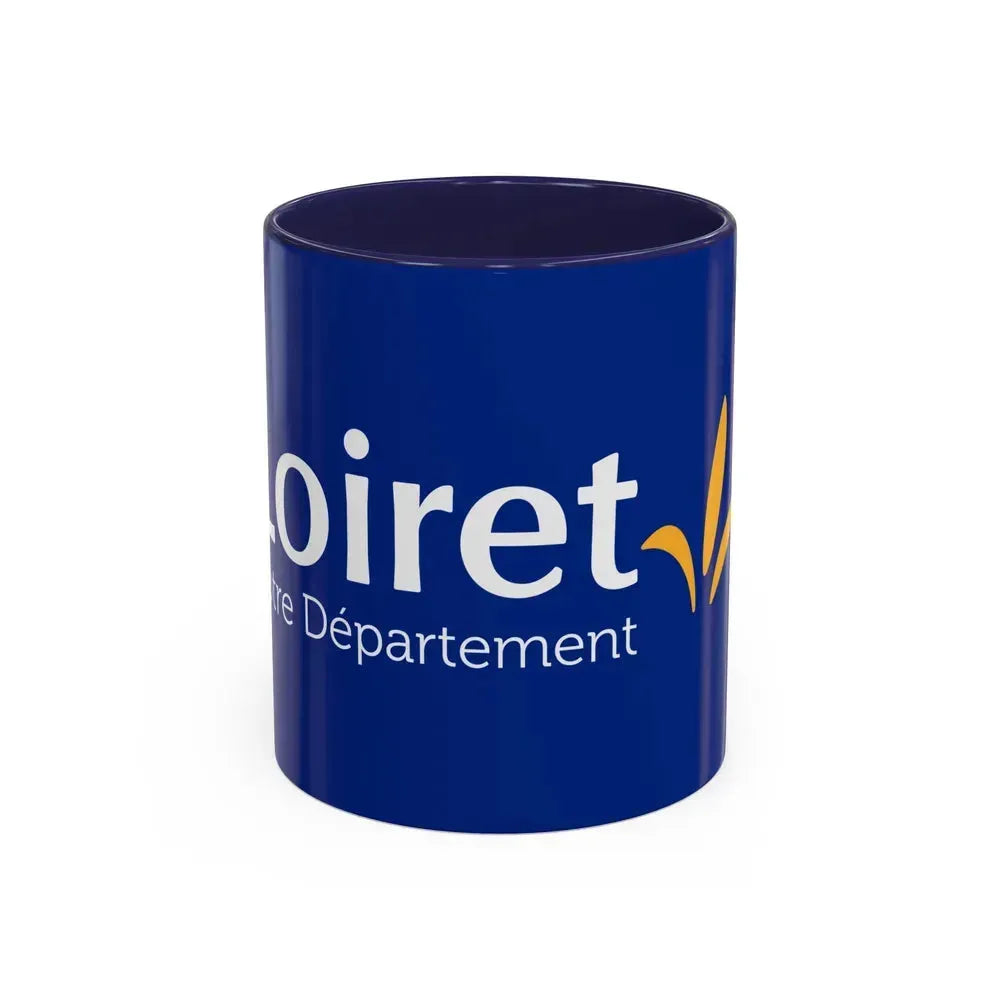 Flag of Loiret France - Accent Coffee Mug 11oz Navy - Go Mug Yourself