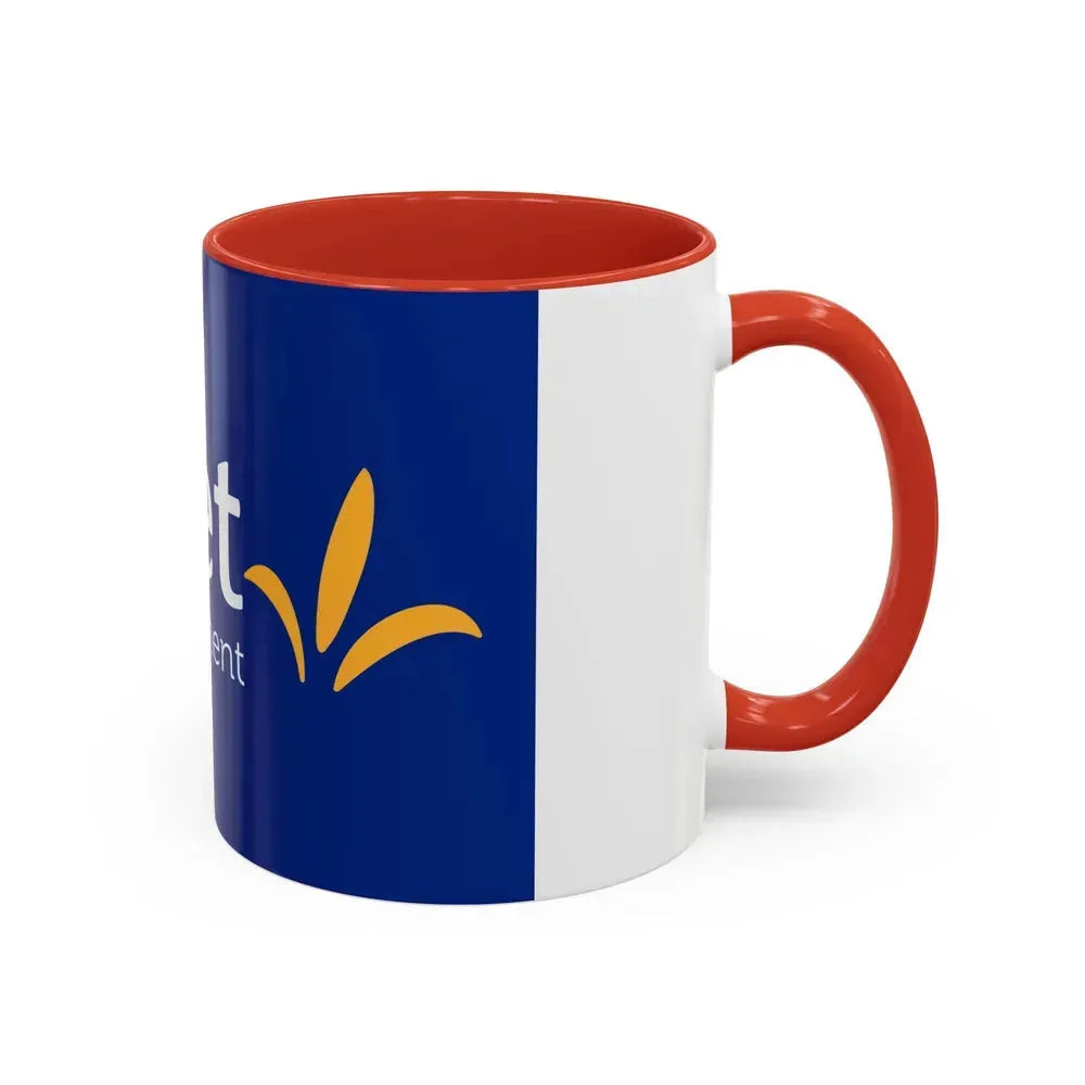 Flag of Loiret France - Accent Coffee Mug - Go Mug Yourself