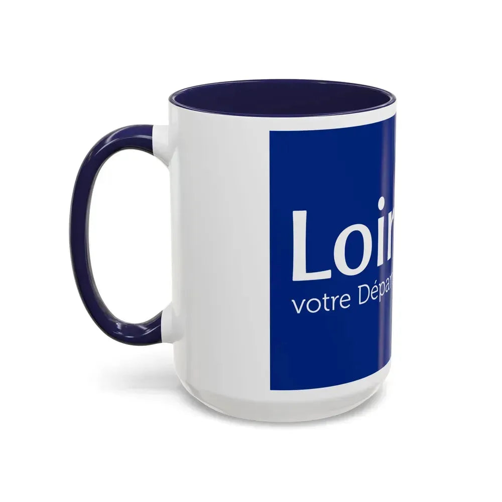 Flag of Loiret France - Accent Coffee Mug - Go Mug Yourself