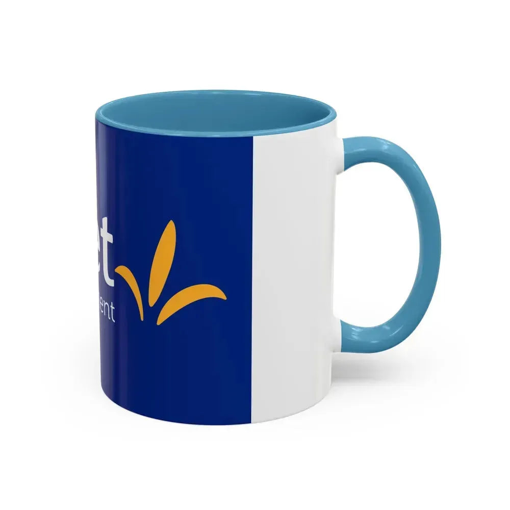 Flag of Loiret France - Accent Coffee Mug - Go Mug Yourself