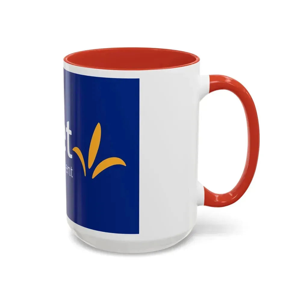 Flag of Loiret France - Accent Coffee Mug - Go Mug Yourself