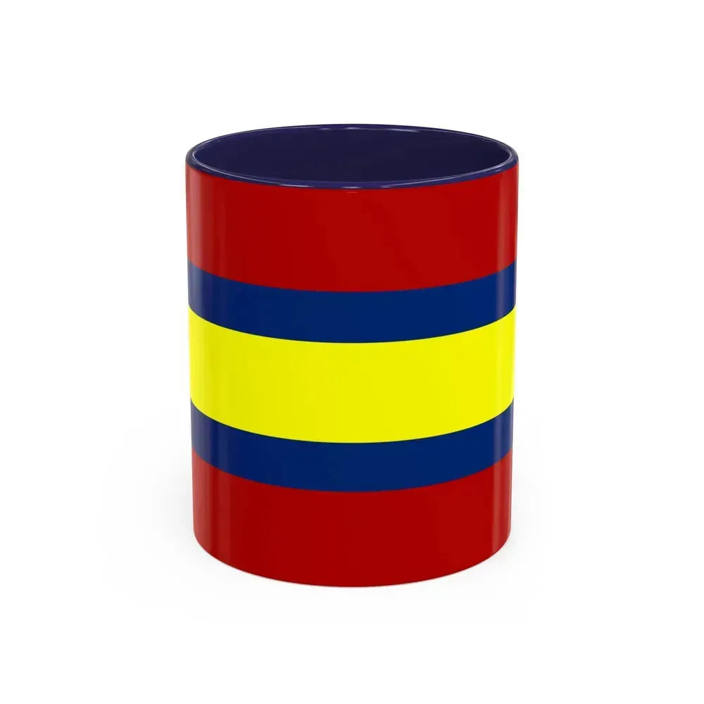 Flag of Loja Ecuador - Accent Coffee Mug 11oz Navy - Go Mug Yourself