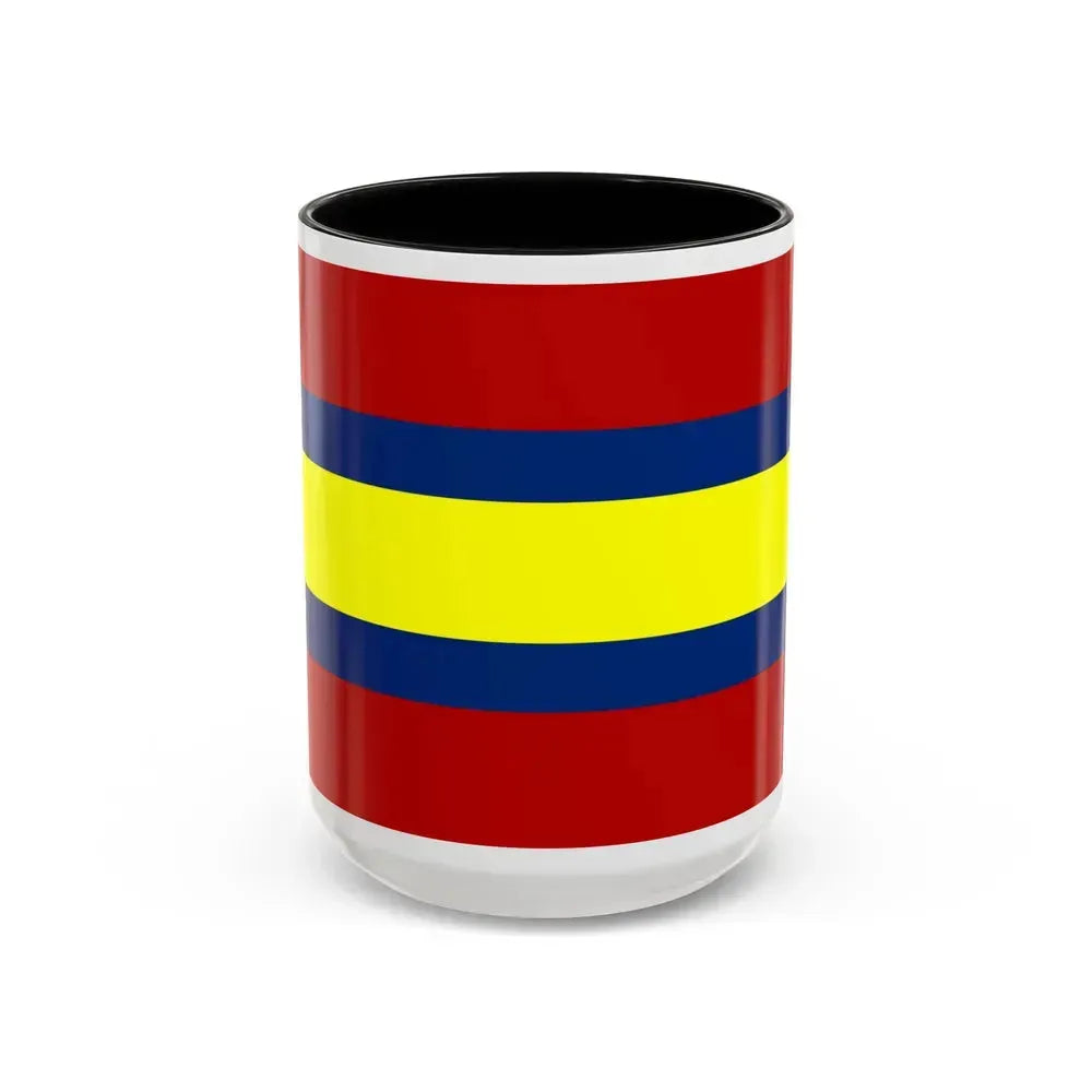 Flag of Loja Ecuador - Accent Coffee Mug 15oz Black - Go Mug Yourself