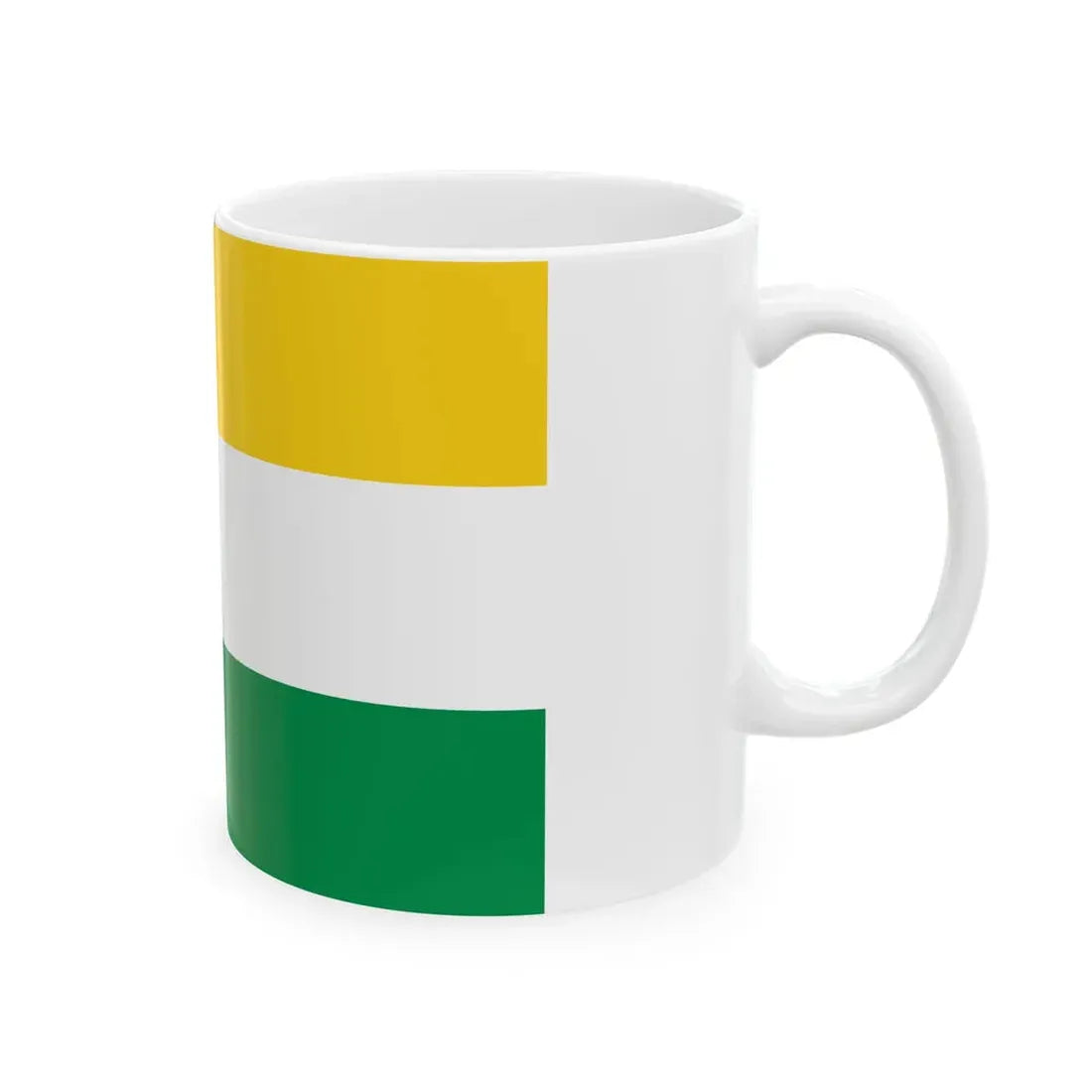Flag of Lomas de Sargentillo (Ecuador) White Coffee Mug - Go Mug Yourself