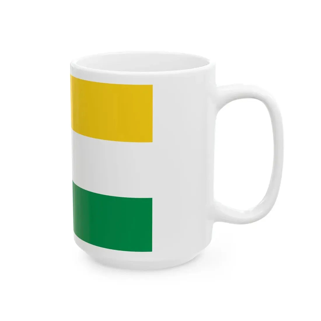 Flag of Lomas de Sargentillo (Ecuador) White Coffee Mug - Go Mug Yourself