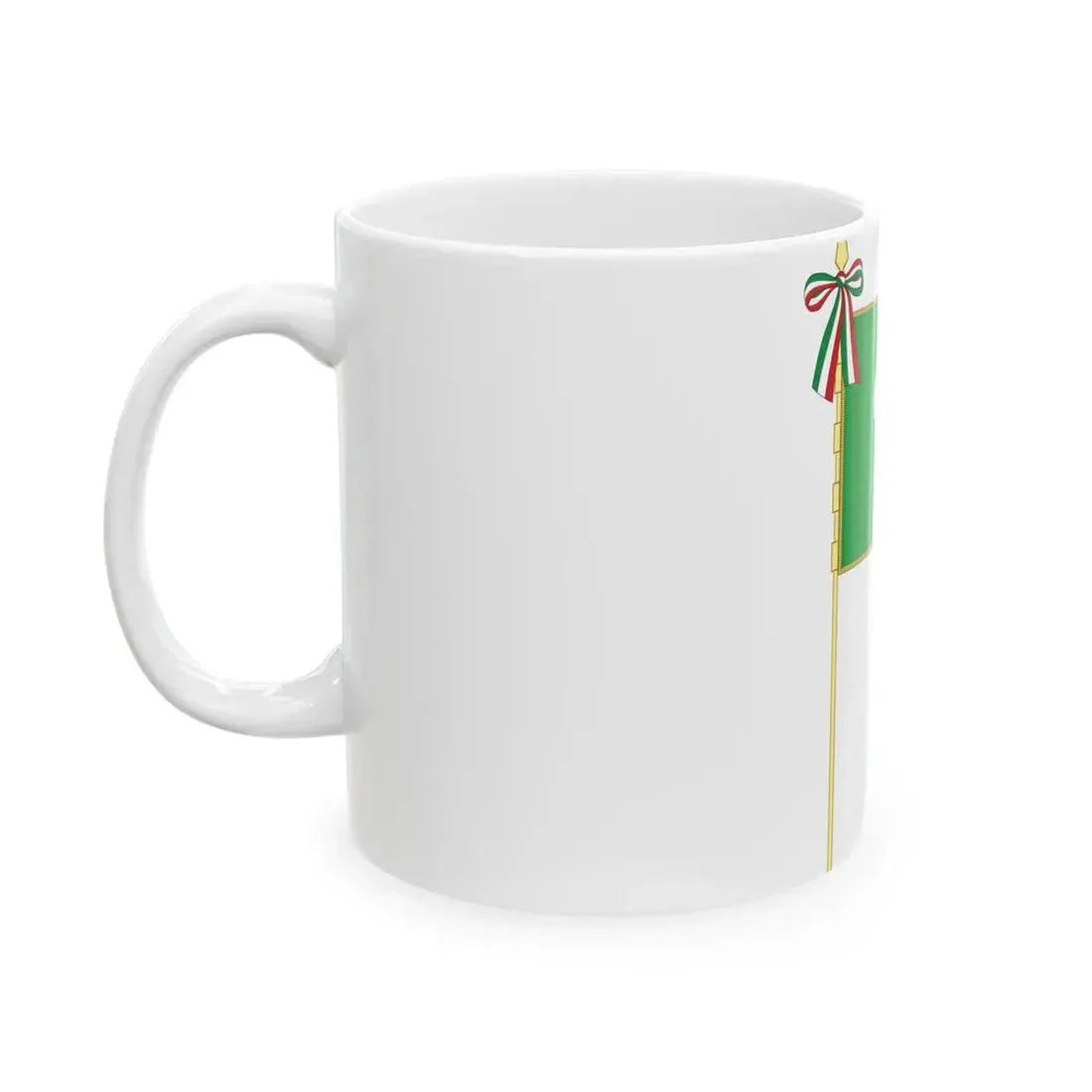 Flag of Lombardy Complete (Italy) White Coffee Mug - Go Mug Yourself
