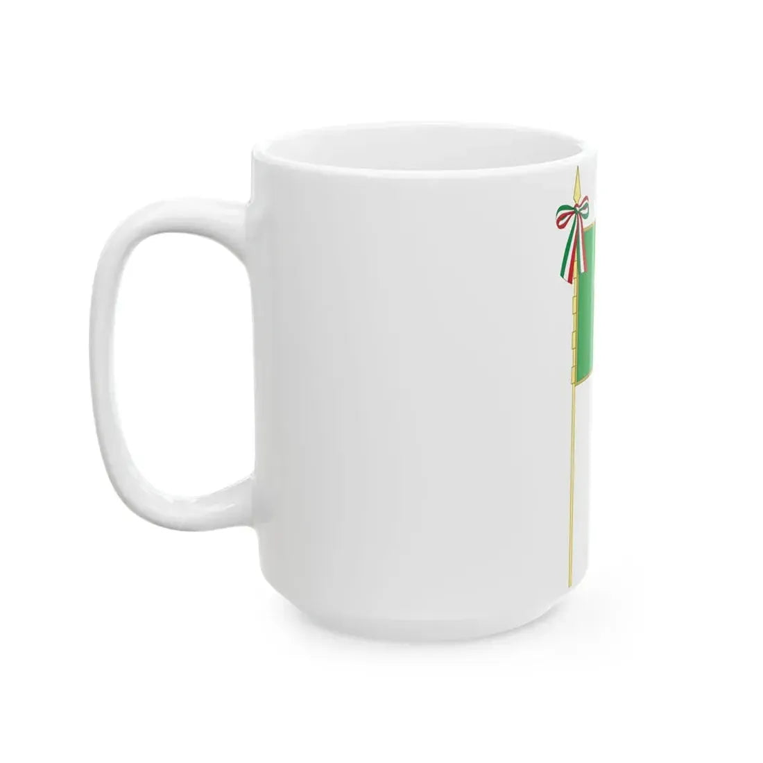 Flag of Lombardy Complete (Italy) White Coffee Mug - Go Mug Yourself