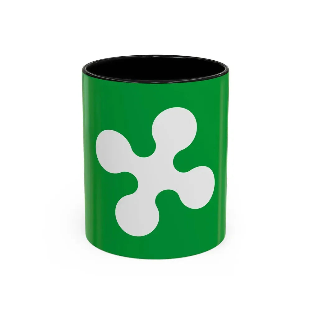 Flag of Lombardy Italy - Accent Coffee Mug 11oz Black - Go Mug Yourself