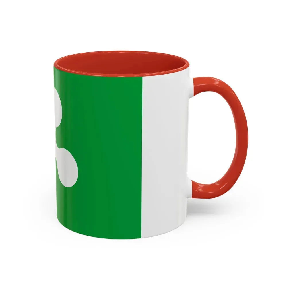 Flag of Lombardy Italy - Accent Coffee Mug - Go Mug Yourself