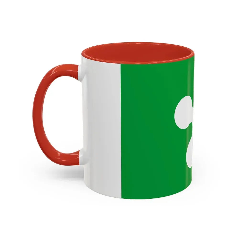 Flag of Lombardy Italy - Accent Coffee Mug - Go Mug Yourself