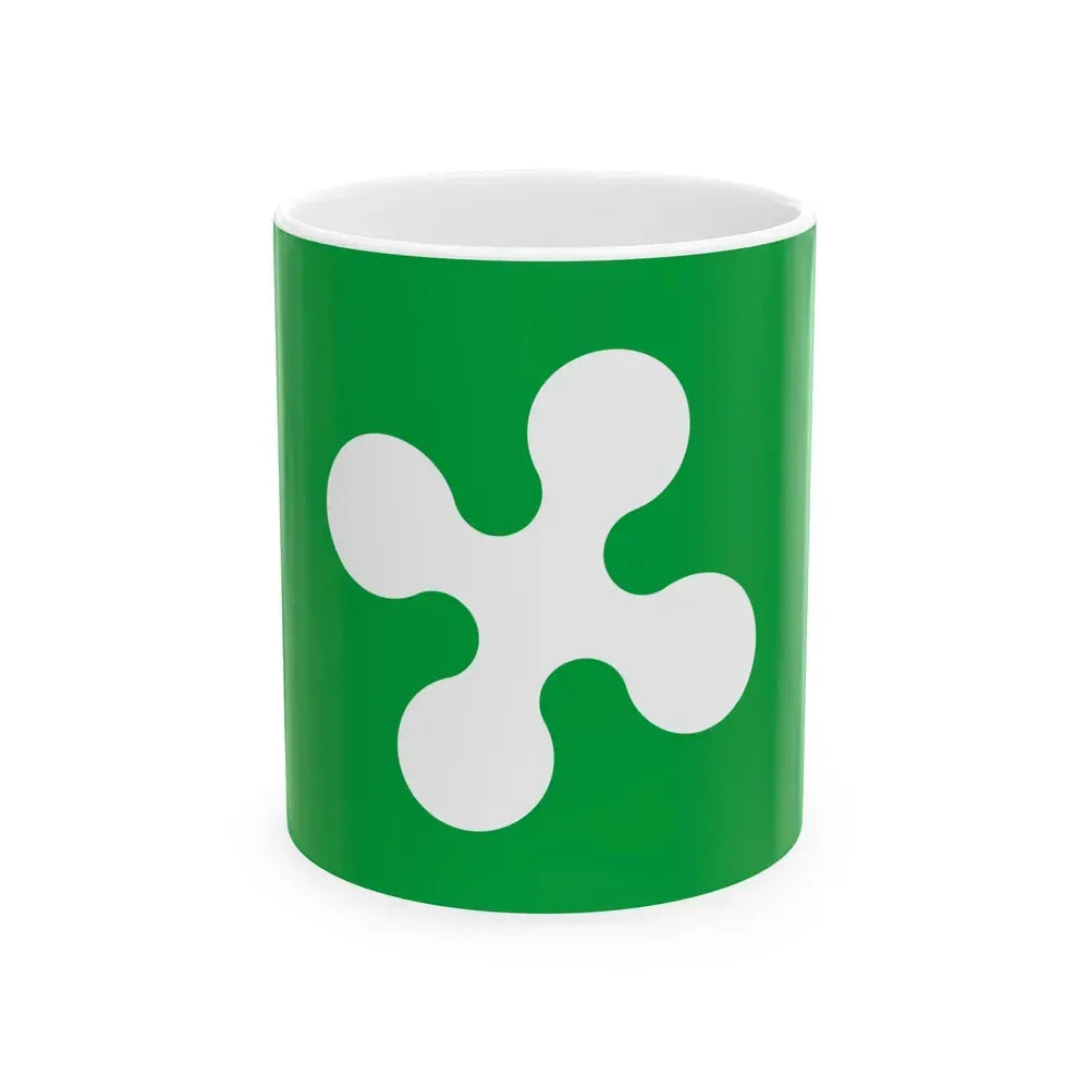 Flag of Lombardy Italy - White Coffee Mug 11oz - Go Mug Yourself
