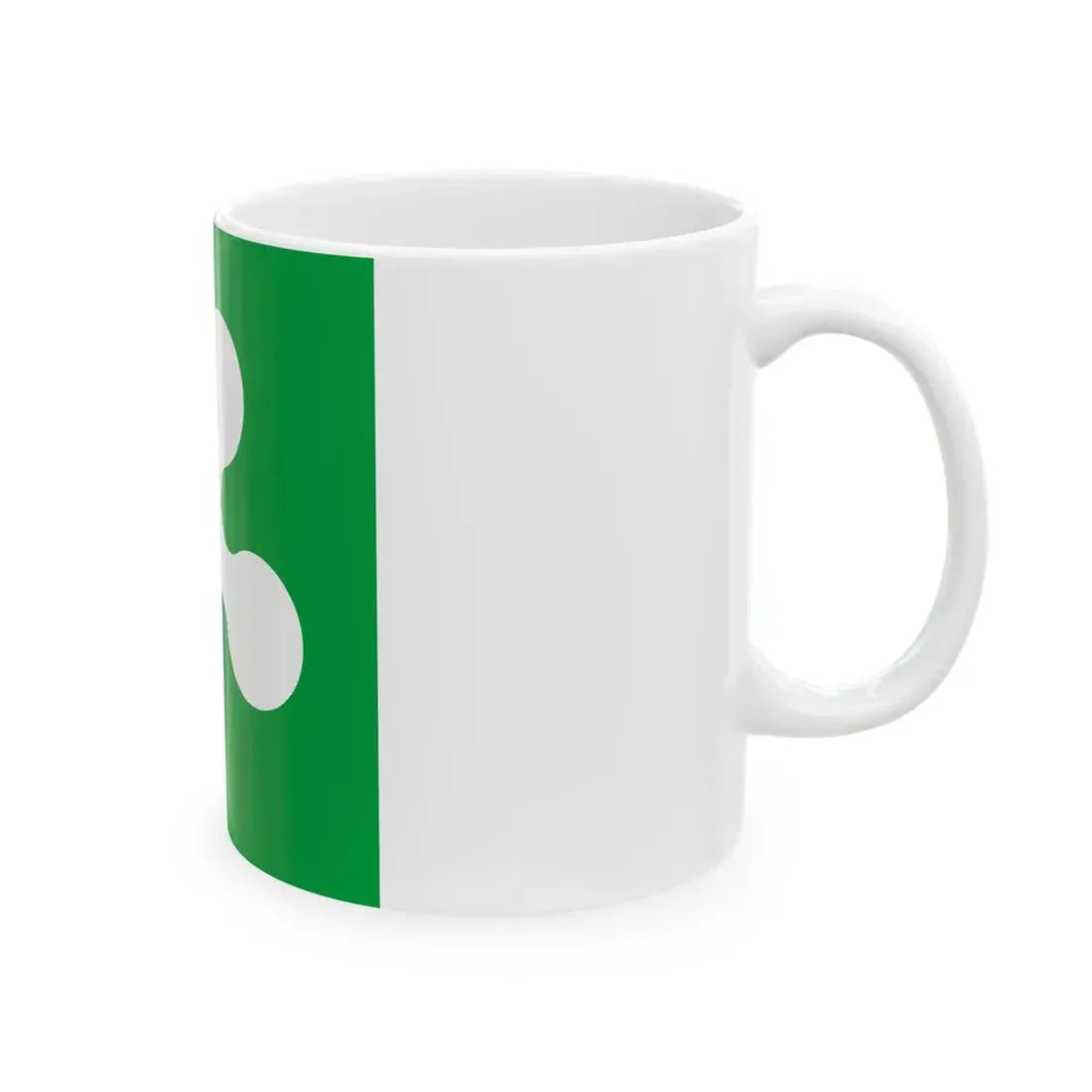Flag of Lombardy square (Italy) White Coffee Mug - Go Mug Yourself