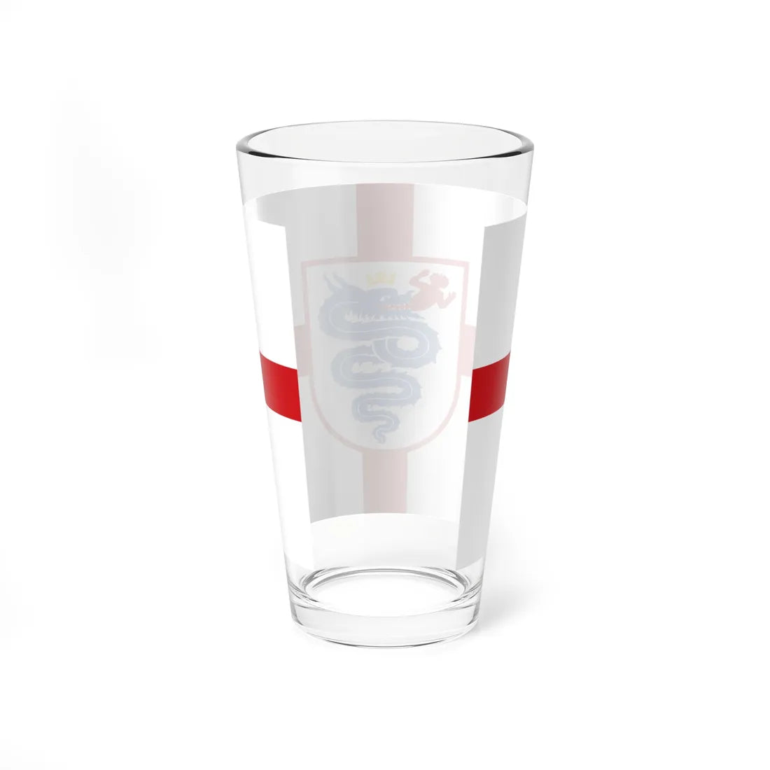 Flag of Lombardy version 1 (Italy) Pint Glass 16oz - Go Mug Yourself