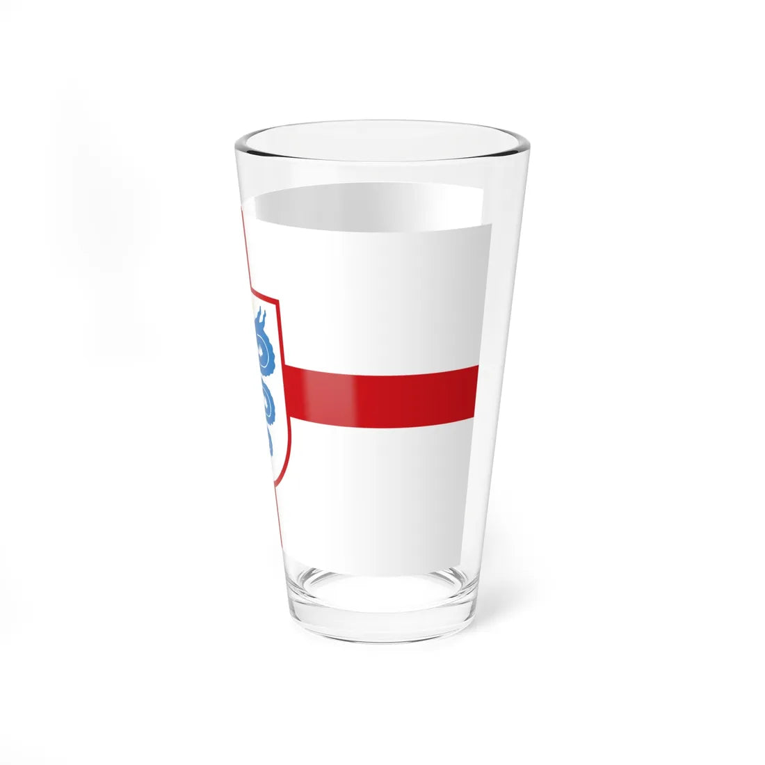 Flag of Lombardy version 1 (Italy) Pint Glass 16oz - Go Mug Yourself