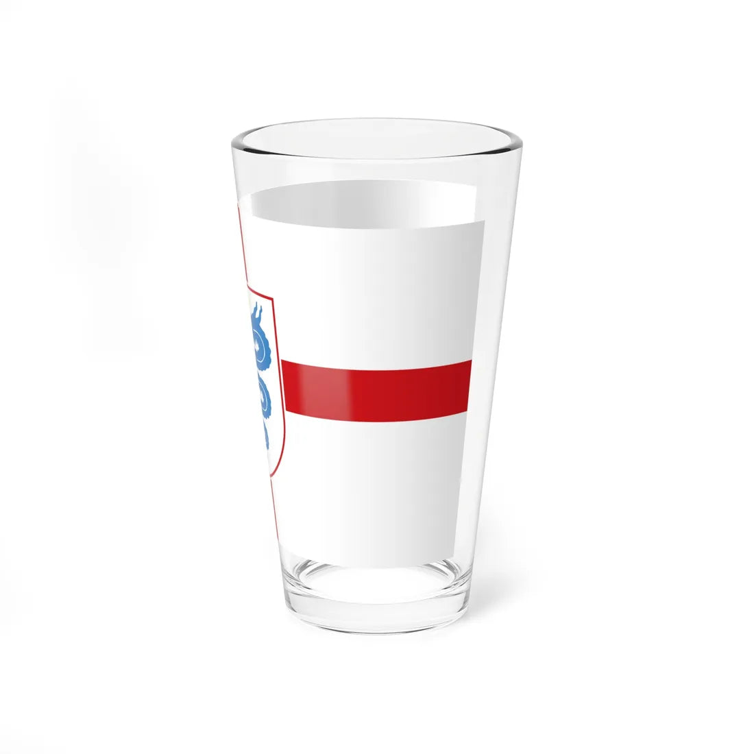 Flag of Lombardy version 2 (Italy) Pint Glass 16oz - Go Mug Yourself