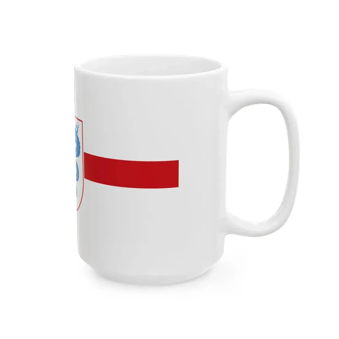 Flag of Lombardy version 2 (Italy) White Coffee Mug - Go Mug Yourself