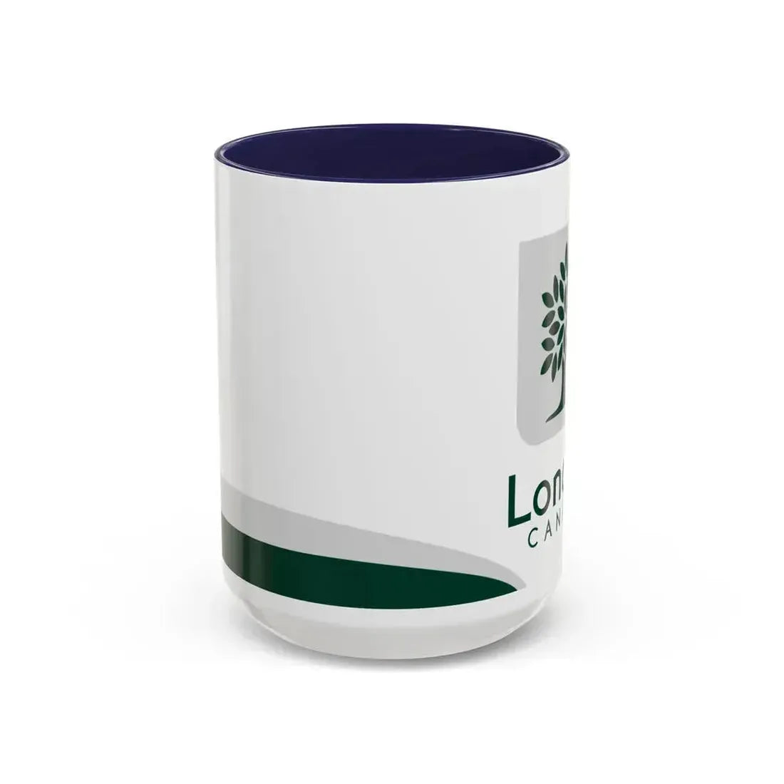 Flag of London Ontario Canada - Accent Coffee Mug 15oz Navy - Go Mug Yourself