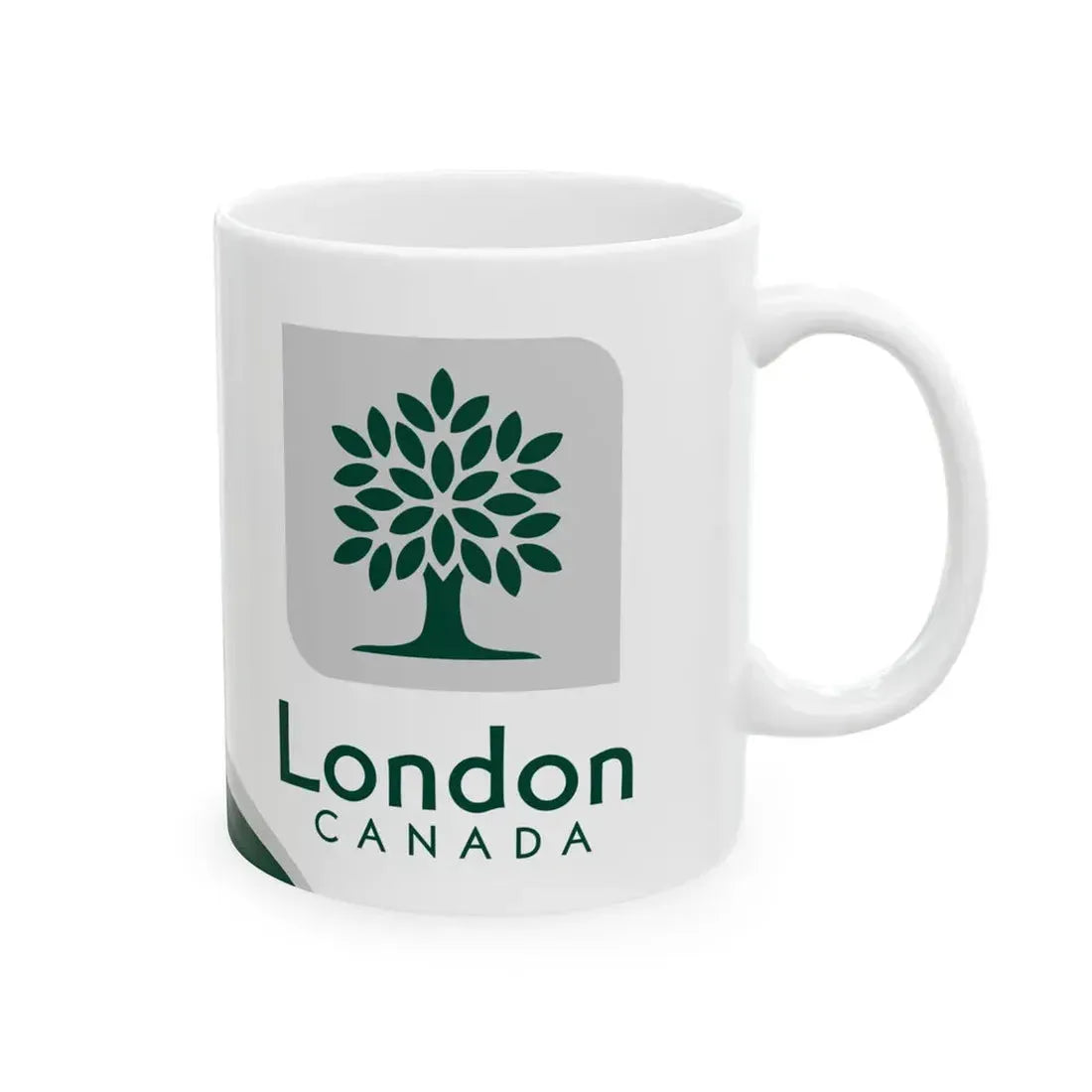 Flag of London Ontario Canada (Canada) White Coffee Mug - Go Mug Yourself