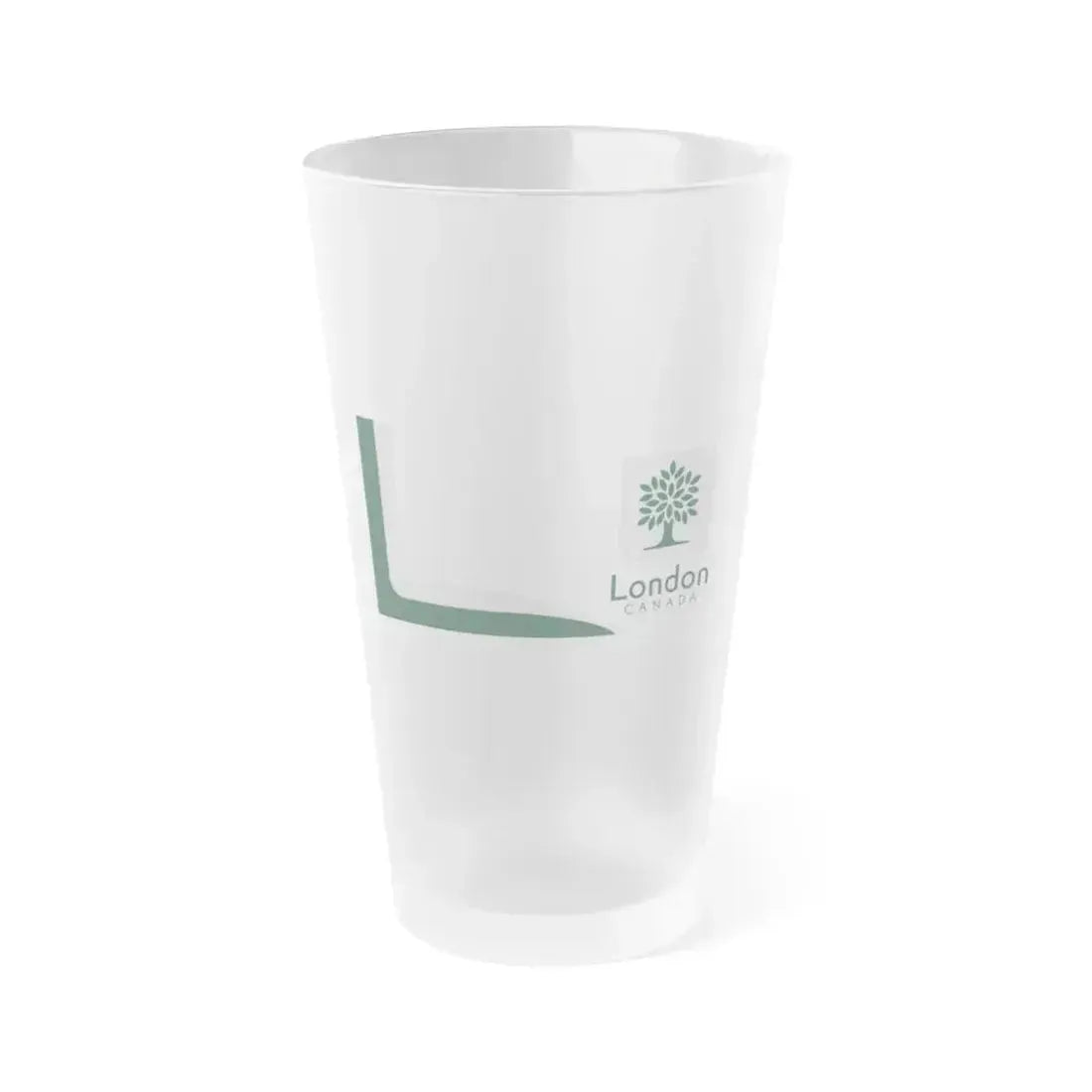Flag of London Ontario Canada - Frosted Pint Glass 16oz 16oz Frosted - Go Mug Yourself