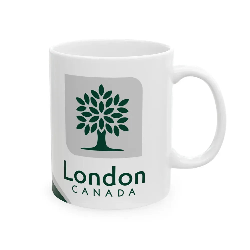 Flag of London Ontario Canada - White Coffee Mug - Go Mug Yourself