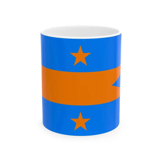 Flag of Long Island (United States) White Coffee Mug 11oz - Go Mug Yourself