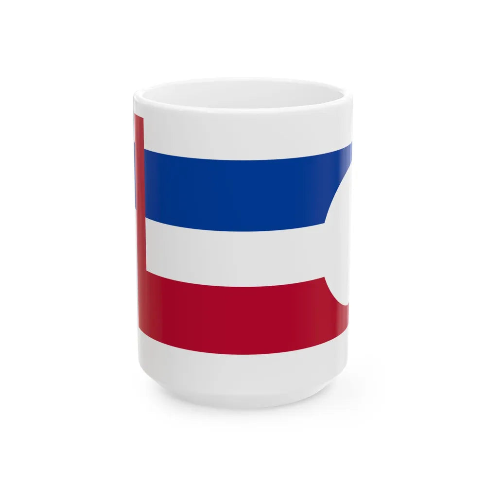 Flag of Longmont Colorado (United States) White Coffee Mug 15oz - Go Mug Yourself