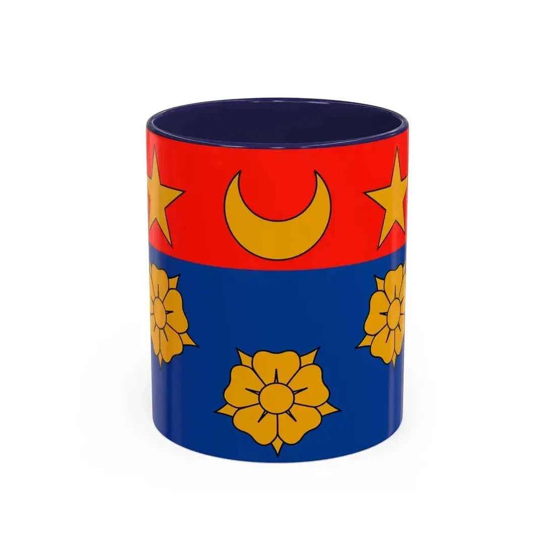 Flag of Longueuil Quebec Canada - Accent Coffee Mug 11oz Navy - Go Mug Yourself