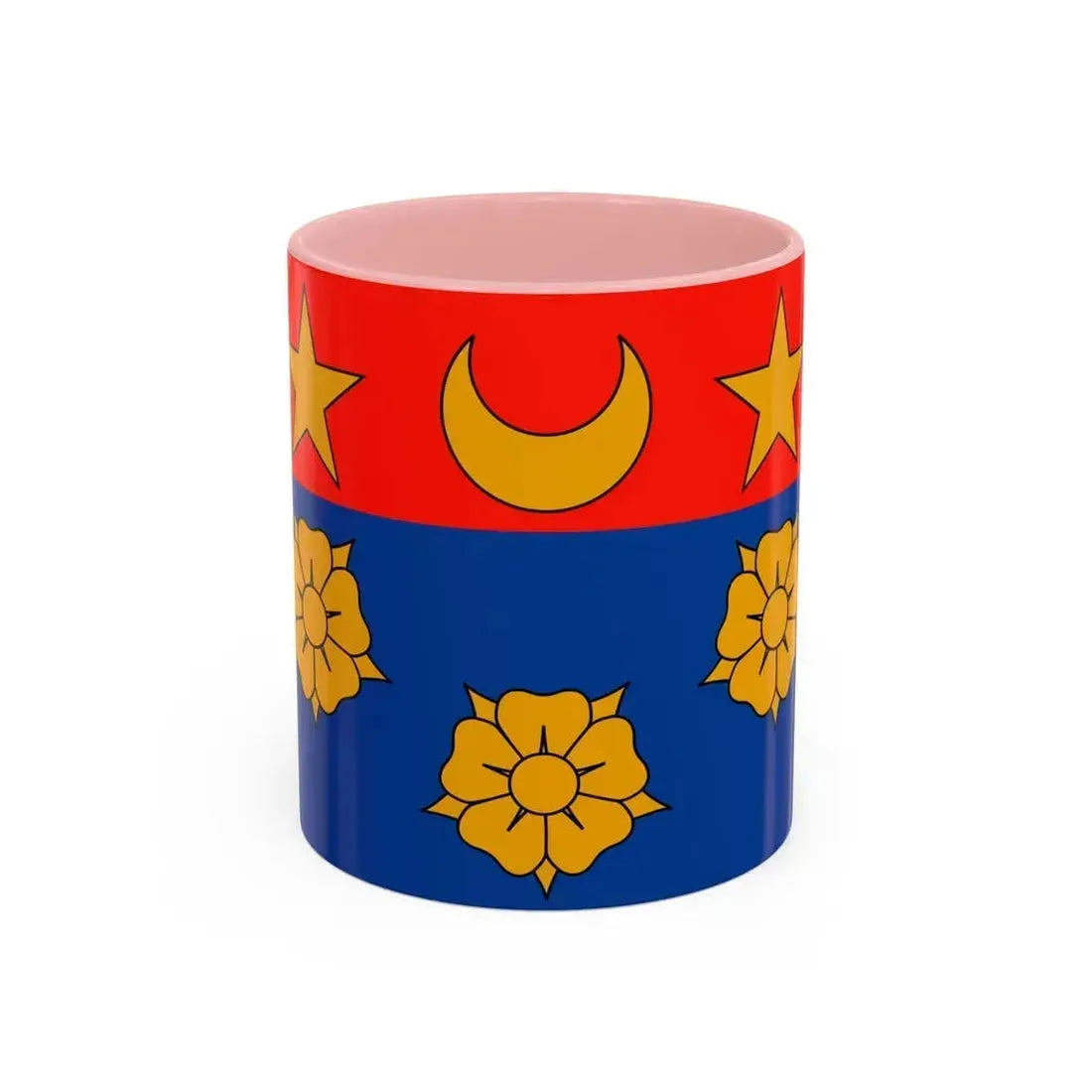 Flag of Longueuil Quebec Canada - Accent Coffee Mug 11oz Pink - Go Mug Yourself