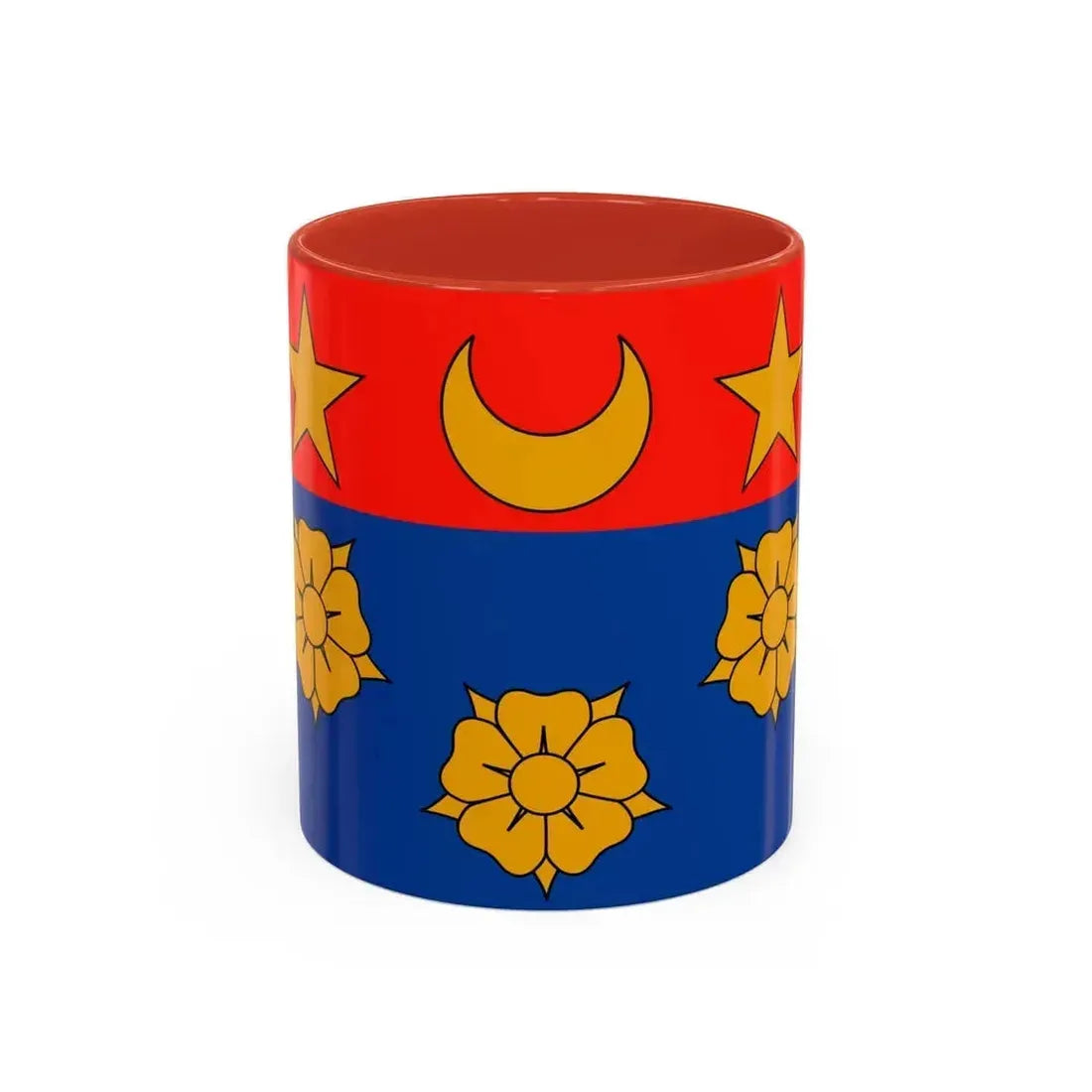 Flag of Longueuil Quebec Canada - Accent Coffee Mug 11oz Red - Go Mug Yourself