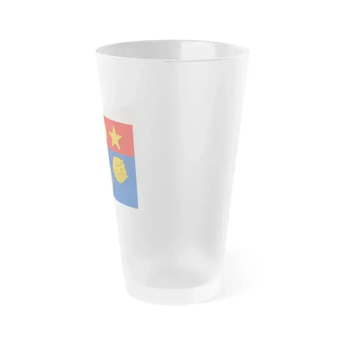 Flag of Longueuil Quebec Canada - Frosted Pint Glass 16oz - Go Mug Yourself