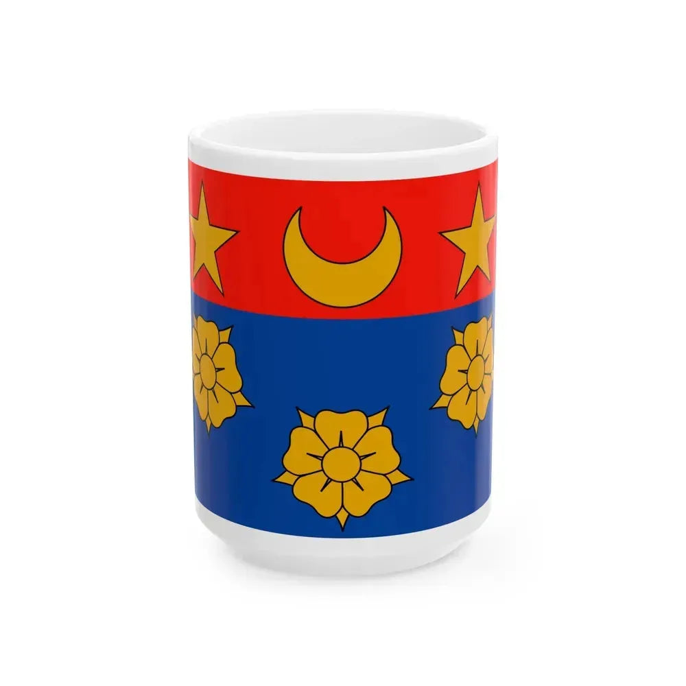 Flag of Longueuil Quebec Canada - White Coffee Mug 15oz - Go Mug Yourself